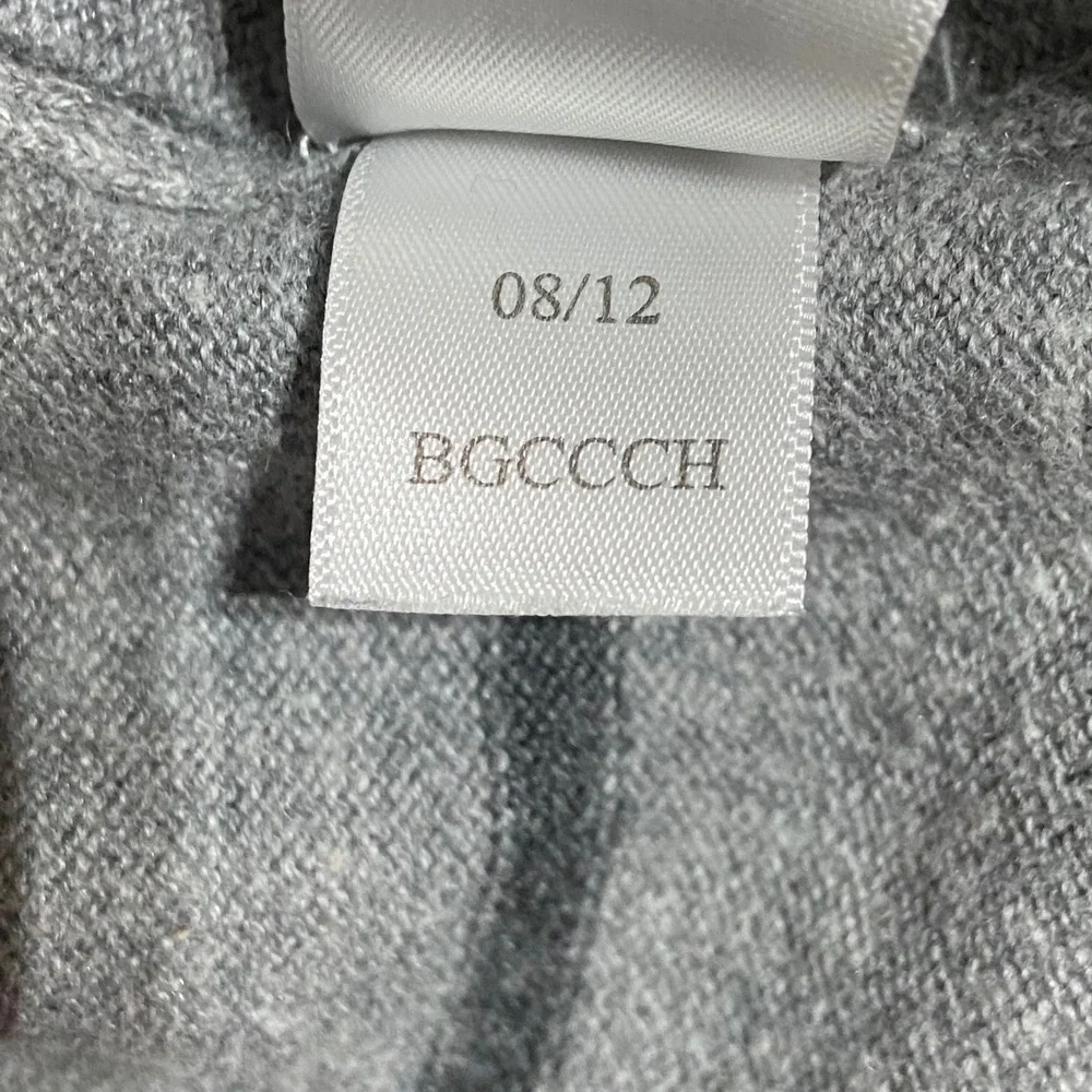 Aeropostale Mens Gray Striped V-Neck Cotton Wool Blend Sweater L Preppy Casual